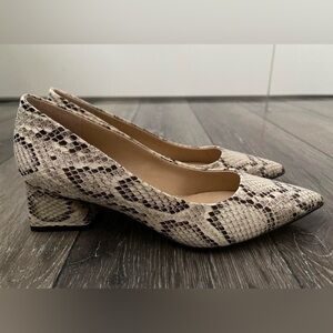 Franco Sarto Snakeskin Heels